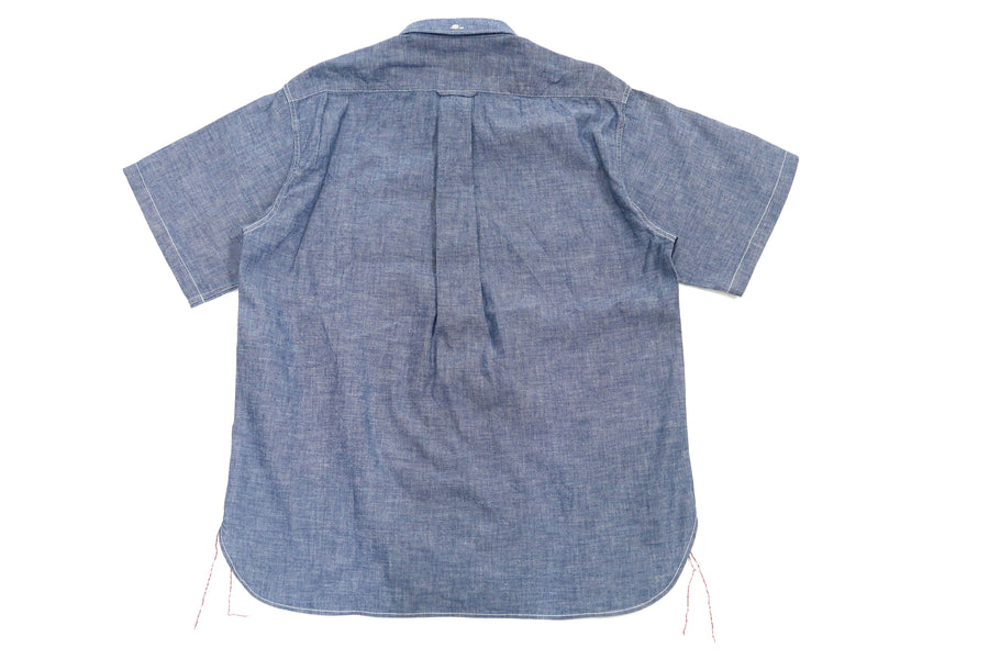 Sugar Cane Plain Chambray Shirt Men's Relaxed Fit Button-Down