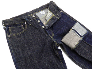 Sugar Cane Two Tone Jeans Men's Slim Tapered Fit One-Washed 14 Oz. Mix Paneled Denim Jean Pants SC41701 SC41701A