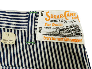 Sugar Cane Painter Pants Men's Casual Hickory Stripe Work Painters Jeans SC41823