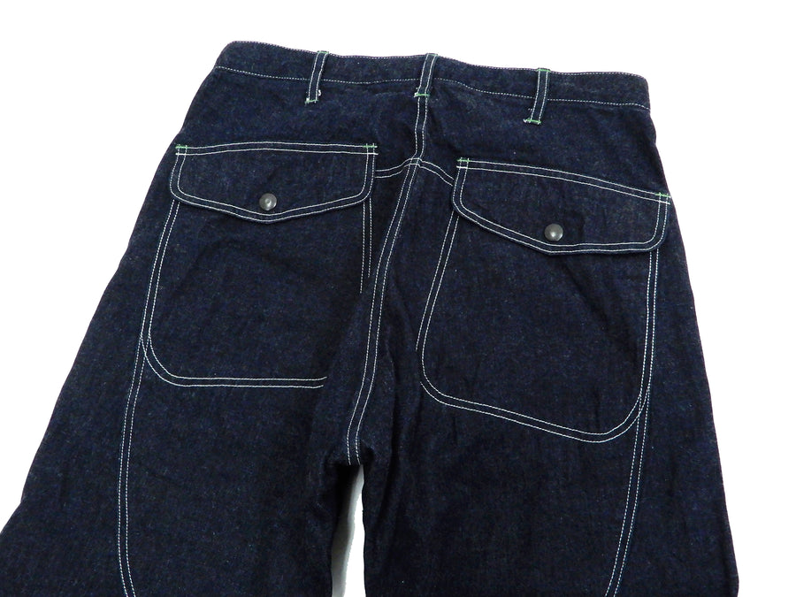 Sugar Cane Jeans with Double Knees & Seat Men's One-Washed 11 Oz. Denim SC41926A