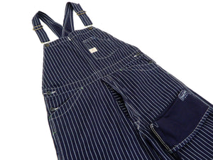 Sugar Cane Bib Overalls Men's Classic Railroad Wabash Stripe Overall SC41960