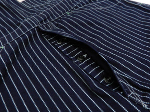 Sugar Cane Bib Overalls Men's Classic Railroad Wabash Stripe Overall SC41960