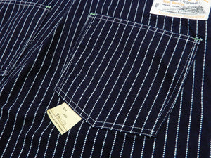 Sugar Cane Bib Overalls Men's Classic Railroad Wabash Stripe Overall SC41960