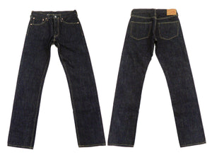 Sugar Cane Jeans Men's Slim Tapered Fit One-Washed 14.25 Oz. Japanese Selvedge Denim SC42021A