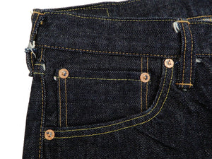 Sugar Cane Jeans Men's Slim Tapered Fit One-Washed 14.25 Oz. Japanese Selvedge Denim SC42021A