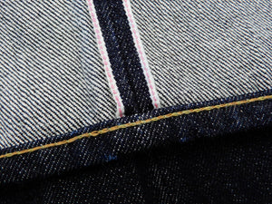 Sugar Cane Jeans Men's Slim Tapered Fit One-Washed 14.25 Oz. Japanese Selvedge Denim SC42021A