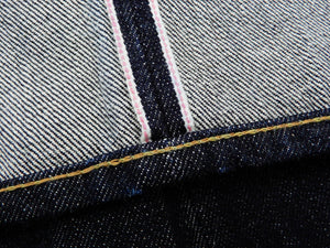 Sugar Cane Jeans Men's Slim Tapered Fit One-Washed 14.25 Oz. Japanese Selvedge Denim SC42021A