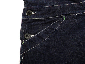 Sugar Cane Overall Men's 11 Oz. Blue Denim Bib Overalls Toyo Enterprises SC42242