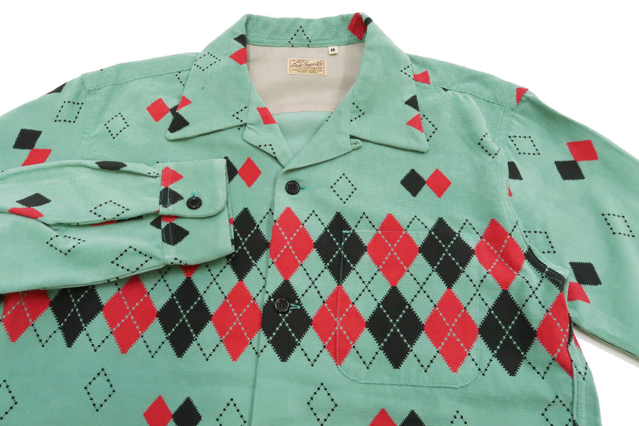 No.SE28971 STYLE EYES スタイルアイズCORDUROY SPORTS SHIRT“ARGYLE”-