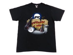 Stray Cats T-shirt Style Eyes Men's Struttin' Across America Reprint Short Sleeve Tee SE78298 Black