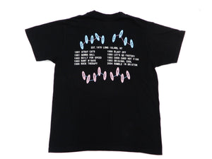 Stray Cats T-shirt Style Eyes Men's Struttin' Across America Reprint Short Sleeve Tee SE78298 Black