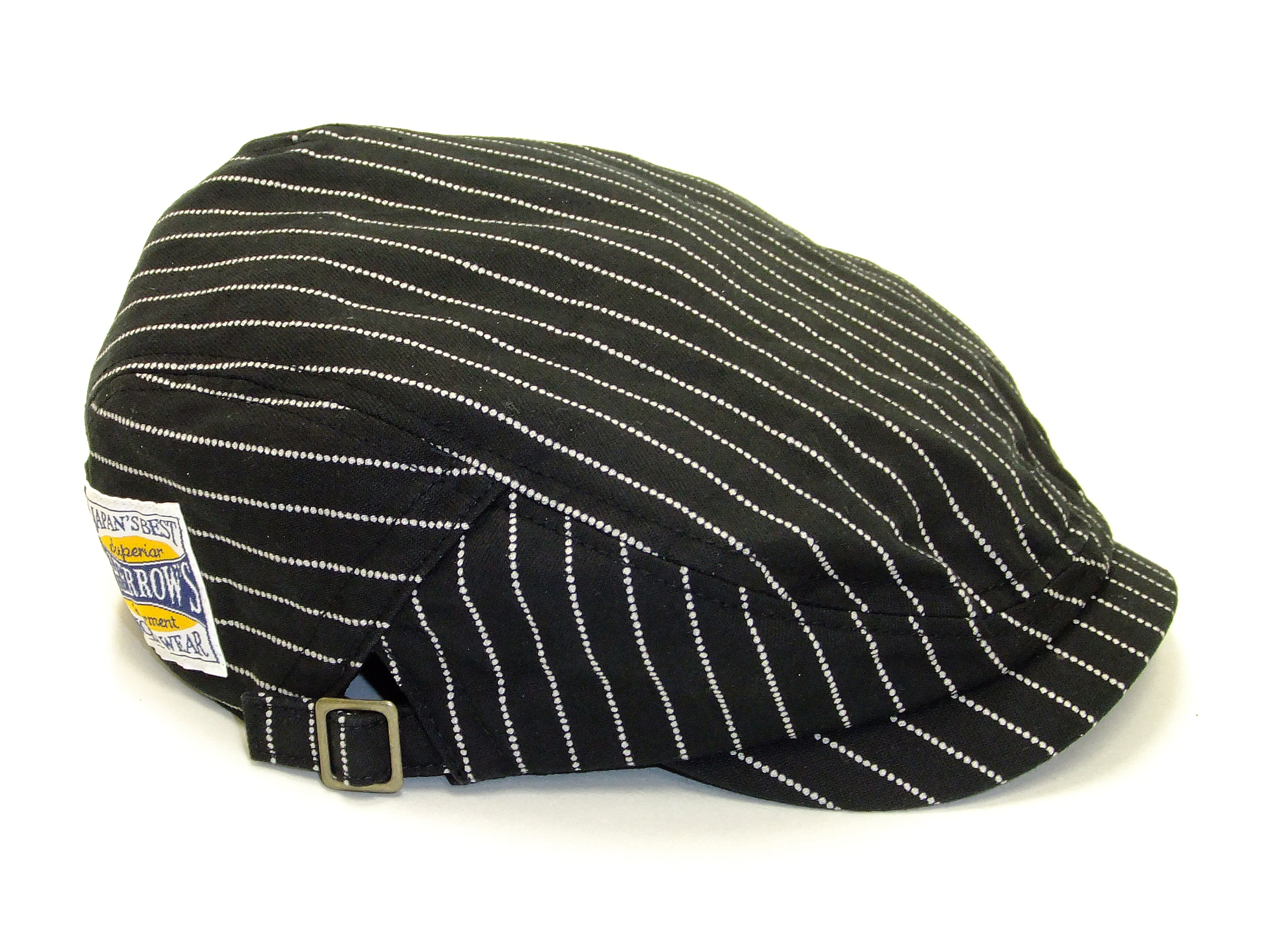 Pherrow's Men's Casual Vintage Style Wabash Stripe Flat Cap