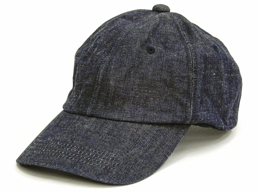 Momotaro Jeans Men's Denim Cap with Long Bill Casual Low Profile Adjustable Baseball Hat MZCA0016