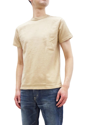 Samurai Jeans Plain T-shirt Men's Super Heavy Short Sleeve Natural