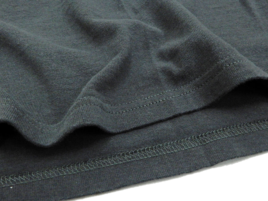 Samurai Jeans T-shirt Mens Slim Fit Loop-wheeled Short Sleeve Japanese Art Tee SJST20-108 Faded-Black