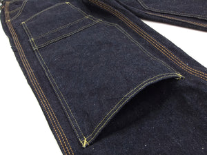 Samurai Jeans Double Knee Jeans Men's 17 Oz. Japanese Denim Work Pants SM410DBN