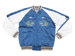 Hanatabi Gakudan Men's Japanese Souvenir Jacket Japan Map Sukajan Script SRSJ-001