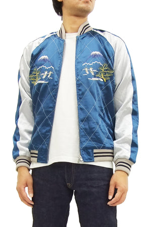 Hanatabi Gakudan Men's Japanese Souvenir Jacket Japan Map Sukajan Script SRSJ-001