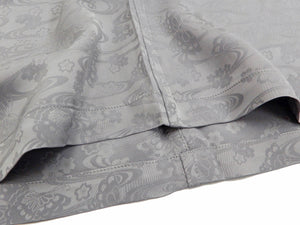 Hanatabi Gakudan Men's S/S Jacquard Shirt with Japanese Art Embroidery SS-003 Gray