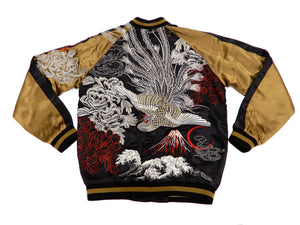 Hanatabi Gakudan Men's Japanese Souvenir Jacket Japanese Phoenixn Sukajan Script SSJ-004