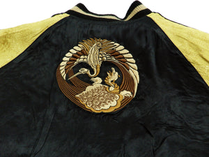 Hanatabi Gakudan Men's Japanese Souvenir Jacket Japanese Phoenixn Sukajan Script SSJ-004