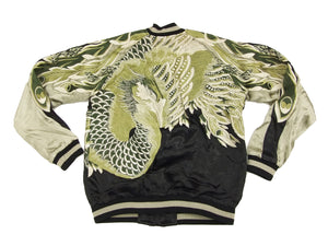 Hanatabi Gakudan Men's Japanese Souvenir Jacket Japanese Phoenix Sukajan Script SSJ-016