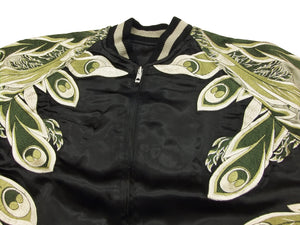 Hanatabi Gakudan Men's Japanese Souvenir Jacket Japanese Phoenix Sukajan Script SSJ-016