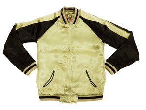 Hanatabi Gakudan Men's Japanese Souvenir Jacket Japanese Rooster Art Sukajan Script SSJ-031