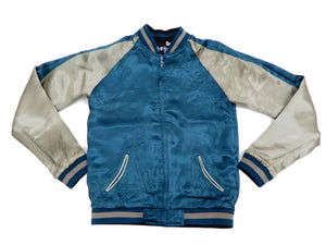 Hanatabi Gakudan Men's Japanese Souvenir Jacket Japanese Skeleton Art Sukajan Script SSJ-037