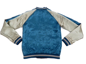 Hanatabi Gakudan Men's Japanese Souvenir Jacket Japanese Skeleton Art Sukajan Script SSJ-037