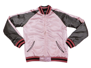 Hanatabi Gakudan Men's Japanese Souvenir Jacket Japanese Fox Art Sukajan Script SSJ-522
