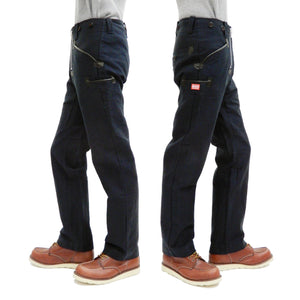 Samurai Jeans Men's Double Zipper Pants German Workwear Guild Trousers SWC505C19-DP