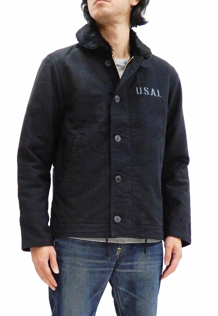 N-1 Clothes Version Industries Alpha Men\'s N1 RODEO-JAPAN Pine-Avenue WWII shop Modify Jacket – Navy Deck US