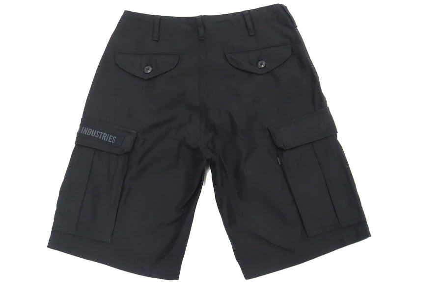 Alpha Industries Cargo Shorts Men's Military Inspired Custom Patch Shorts TB2038 001 Black