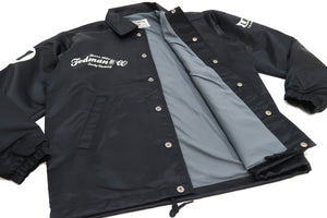 Tedman Jacket Men's Coaches Jacket Custom Printed Graphics Nylon Windbreaker TCNJ-060 Black