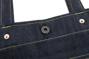 Tedman Denim Tote Bag Men's Casual Lucky Devil Graphic Jean Handbag TDBG-1300 Indigo Denim/White Printing