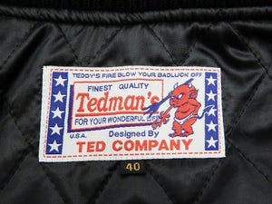 Tedman Varsity Jacket Men's Letterman Jacket Custom Award Jacket TDJ-22000 Black
