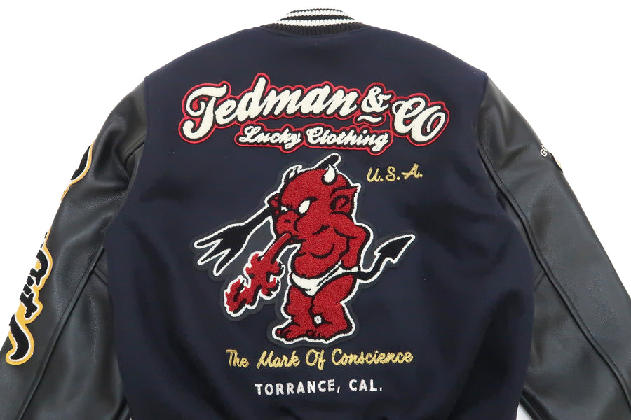 Tedman Men's Polyester Satin Varsity Jacket Custom Baseball Jacket