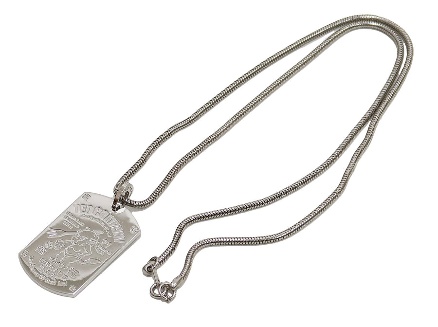 Men's Double Sterling Silver Dog Tag Necklace w/ Box Link Chain