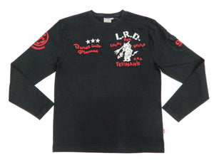 Tedman T-Shirt Men's Lucky Devil Stencil Style Graphic Long Sleeve Tee TDLS-336