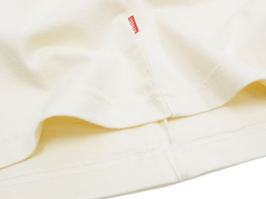 Tedman T-Shirt Men's Lucky Devil Graphic Long Sleeve Tee TDLS-343 Off-White