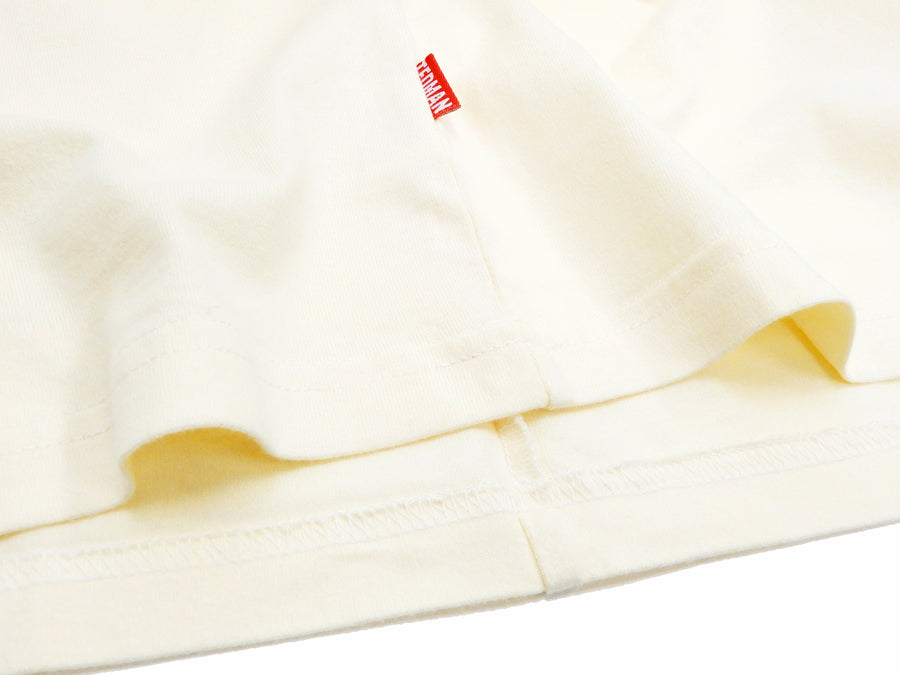 Tedman T-Shirt Men's Lucky Devil Graphic Long Sleeve Tee TDLS-345 Off-White