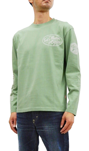 Tedman T-Shirt Men's Lucky Devil Graphic Long Sleeve Tee TDLS-346 Emerald-Green