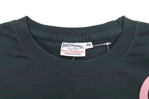Tedman T-Shirt Men's Lucky Devil Graphic Long Sleeve Tee Efu-Shokai TDLS-350 Black