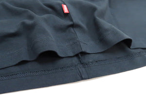 Tedman T-Shirt Men's Lucky Devil Graphic Long Sleeve Tee Efu-Shokai TDLS-354 Faded-Navy-Blue