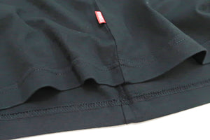 Tedman T-Shirt Men's Lucky Devil Logo Graphic Long Sleeve Tee Efu-Shokai TDLS-355 Black