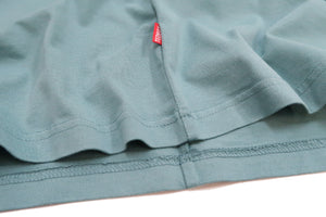 Tedman T-Shirt Men's Lucky Devil Logo Graphic Long Sleeve Tee Efu-Shokai TDLS-355 Blue-Green