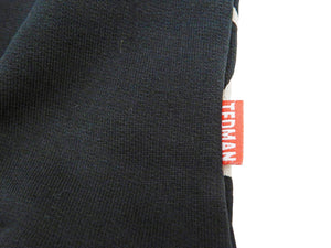 Tedman Pullover Hoodie Men's Lucky Devil Graphic Printed Hooded Sweatshirt TDPSP-101 Black