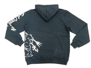 Tedman Pullover Hoodie Men's Lucky Devil Graphic Printed Hooded Sweatshirt TDPSP-101 Dark-Blue