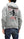 Tedman Full Zip Hoodie Men's Graphic Printed Zip-Up Hooded Sweatshirt TDSP-156 Ash-Gray